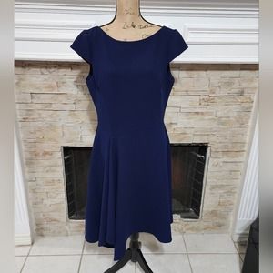Harper rose blue cap sleeve rockabilly fit n flare‎ dress size 12